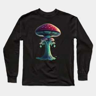 Psychedelic fly agaric Long Sleeve T-Shirt